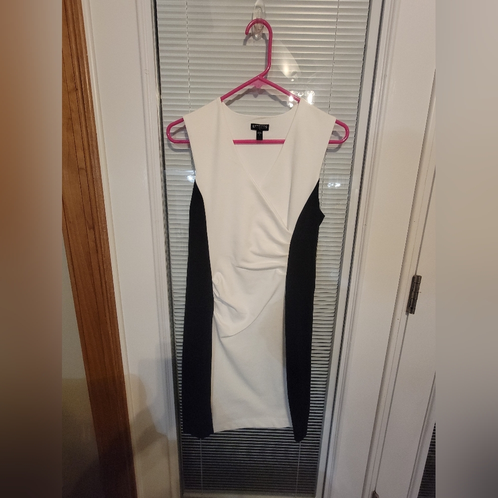 Elegant Black and White Dress